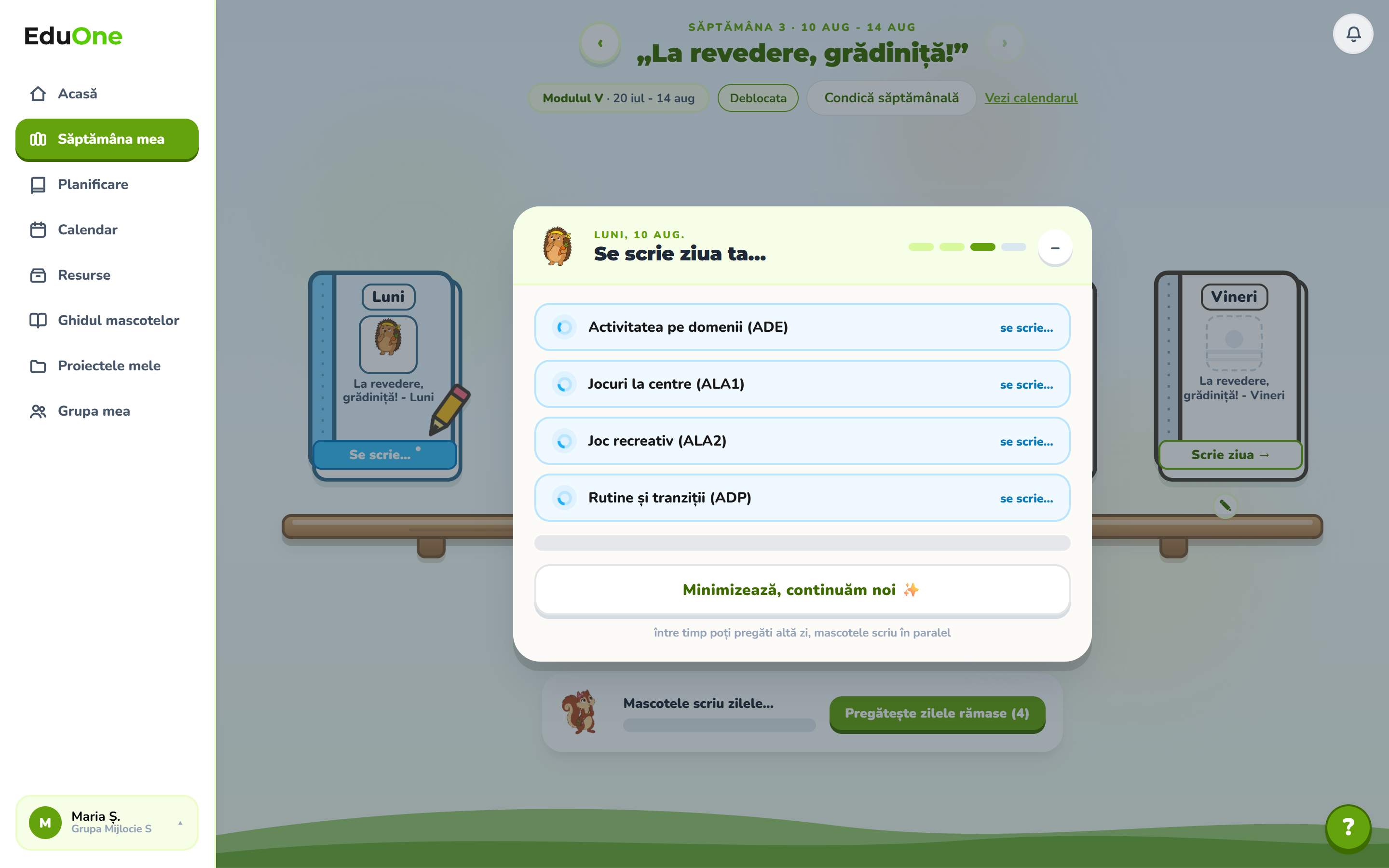 Platforma scrie documentele zilei: ADE, ALA1, ALA2 și ADP